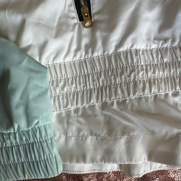 P.E Nation Man Up Windbreaker Jacket Womens M Full Zip Hood Color Block, Outdoor - Picture 5 of 12